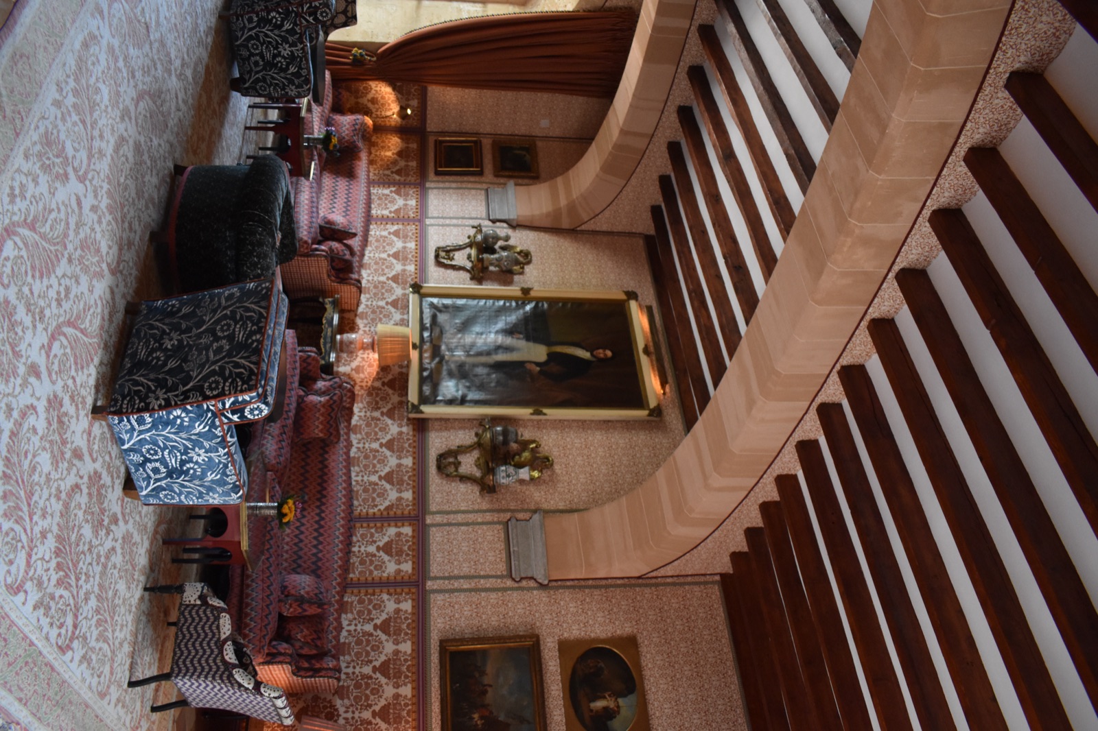 The beamed lounge at Grand Hotel Son Net.